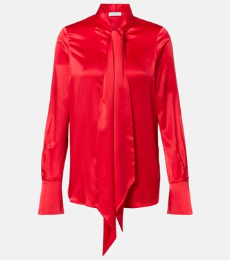 Lavalliere silk crêpe de chine shirt | Nina Ricci
