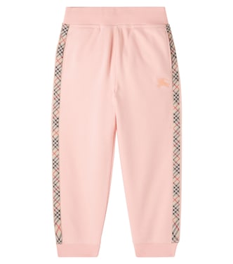 Embroidered cotton fleece sweatpants | Burberry Kids