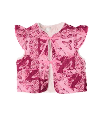 Nina needlepoint cotton-blend vest | Bebe Organic