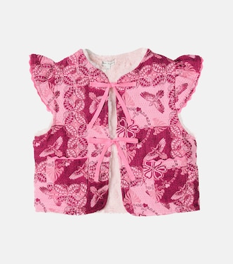 Nina needlepoint cotton-blend vest | Bebe Organic