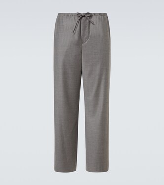Xon virgin wool straight pants | The Row
