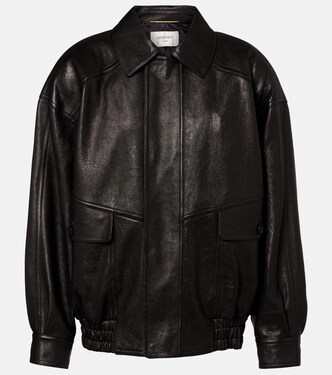 Leather blouson jacket | Saint Laurent