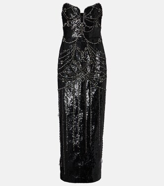 Chandelier embellished gown | Clio Peppiatt