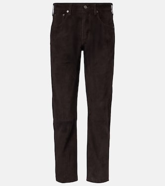Winslow low-rise suede straight-leg pants | Citizens of Humanity