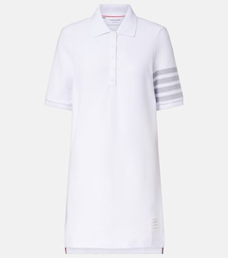4-Bar cotton piqué polo dress | Thom Browne