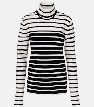 Striped wool-blend turtleneck sweater | Toteme