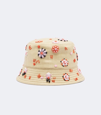 Bestickter Bucket Hat aus Canvas | Prada