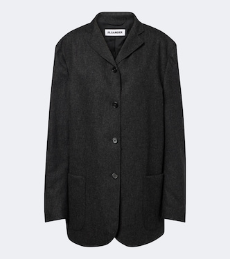 Wool flannel jacket | Jil Sander
