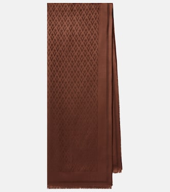 Toute la V silk and wool scarf | Valentino Garavani