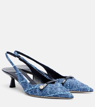 Amita denim slingback pumps | Jimmy Choo