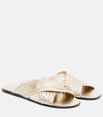 Sandali in pelle intrecciata | Prada