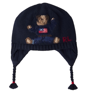 Baby Polo Bear intarsia cotton beanie | Polo Ralph Lauren Kids