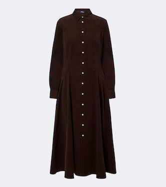 Cotton corduroy midi dress | Polo Ralph Lauren