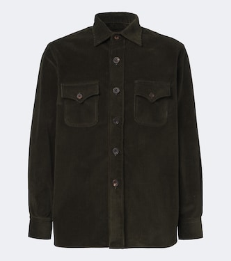 Giacca camicia in velluto a coste di cotone | Rubinacci