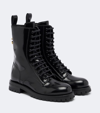 DG leather lace-up boots | Dolce&Gabbana
