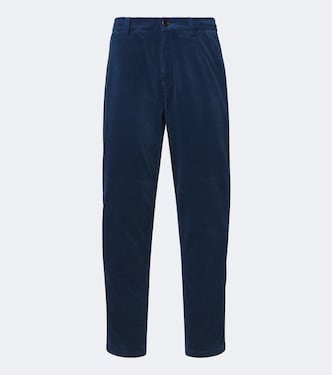 Cotton corduroy straight pants | Brunello Cucinelli