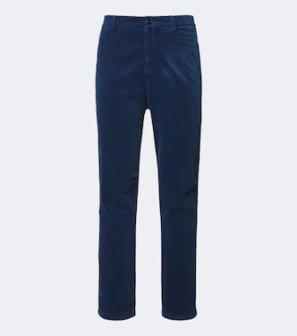 Cotton corduroy straight pants | Brunello Cucinelli
