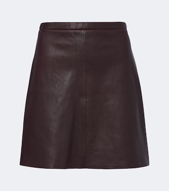 Lucie leather miniskirt | Stouls
