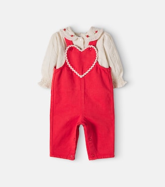 Baby Set Anita aus Latzhose und Hemd | Bebe Organic