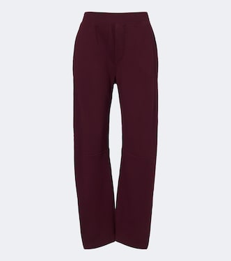 Karen cotton straight pants | Velvet
