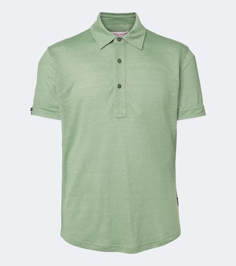 Sebastian linen jersey polo shirt | Orlebar Brown