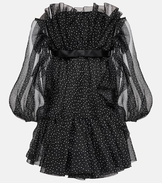 Polka-dot strapless silk mini dress | Giambattista Valli