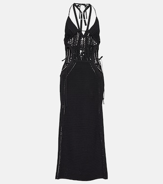 Crochet halterneck midi dress | Dion Lee