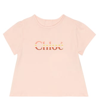 Baby printed cotton T-shirt | Chloé Kids