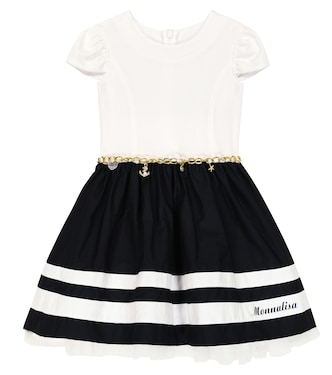 Striped cotton dress | Monnalisa