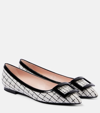 Ballerinas Gommettine aus Bouclé | Roger Vivier