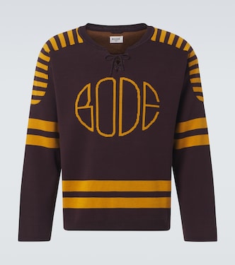 Rink cotton jacquard sweater | Bode