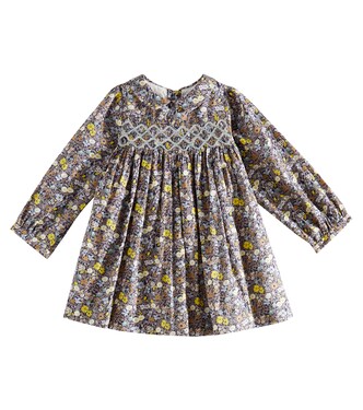 Baby Trinité floral smocked cotton dress | Bonpoint