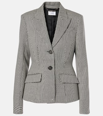 Tailored houndstooth wool blazer | Erdem