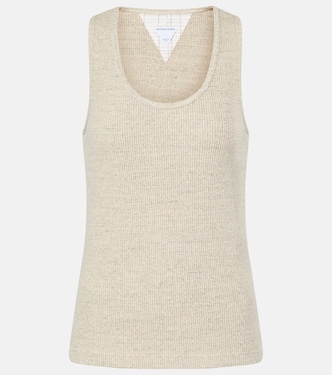 Ribbed-knit cotton jersey tank top | Bottega Veneta