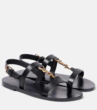 Sandales Cassandra en cuir | Saint Laurent
