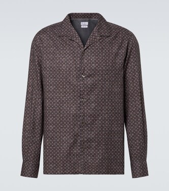 Printed cotton shirt | Brunello Cucinelli