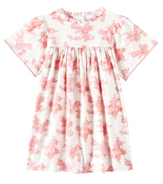 Leonidas toile de jouy cotton dress | C'era Una Volta
