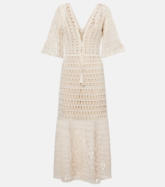 Crochet cotton maxi dress | Anna Kosturova