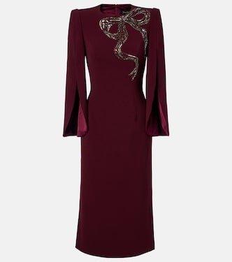 Love beaded crêpe midi dress | Jenny Packham