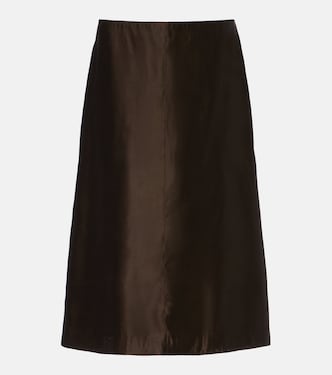 Nania twill midi skirt | Khaite