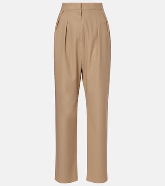 Dede pleated cotton slim pants | Max Mara