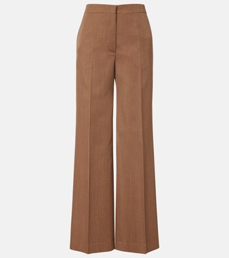 Agel high-rise virgin wool wide-leg pants | Fforme