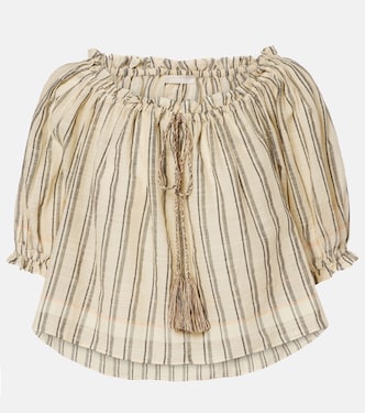 Top Paros raccourci rayé en coton | Ulla Johnson