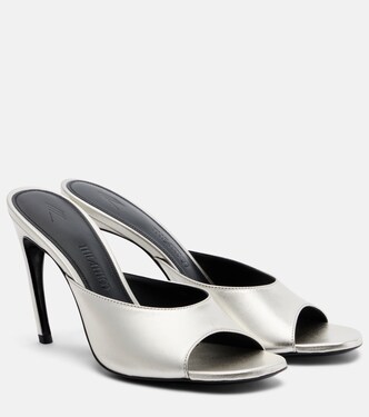Betta 95 metallic leather mules | The Attico