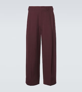 Pleated gabardine wide-leg pants | Lemaire
