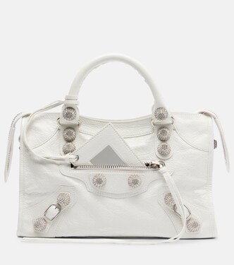 Le City Small embellished leather shoulder bag | Balenciaga