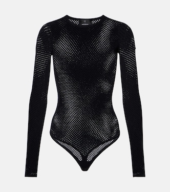 Open-knit wool-blend bodysuit | Wardrobe.NYC