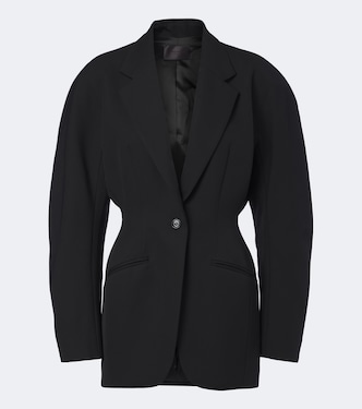 Virgin wool grain de poudre blazer | Mugler