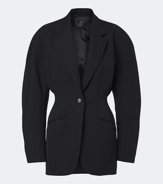 Virgin wool grain de poudre blazer | Mugler