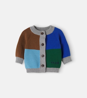 Baby colorblocked cotton cardigan | Bobo Choses